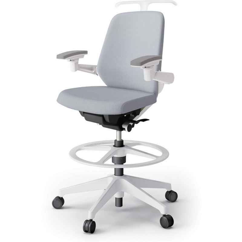 KJ-127SAHP1W9T7 ノートチェア ハイポジションタイプ ローバック 可動肘 ハンガー ランバーサポート付 クロスSA 樹脂脚<配送時組立サービス付> 1台 イトーキ 【通販モノタロウ】