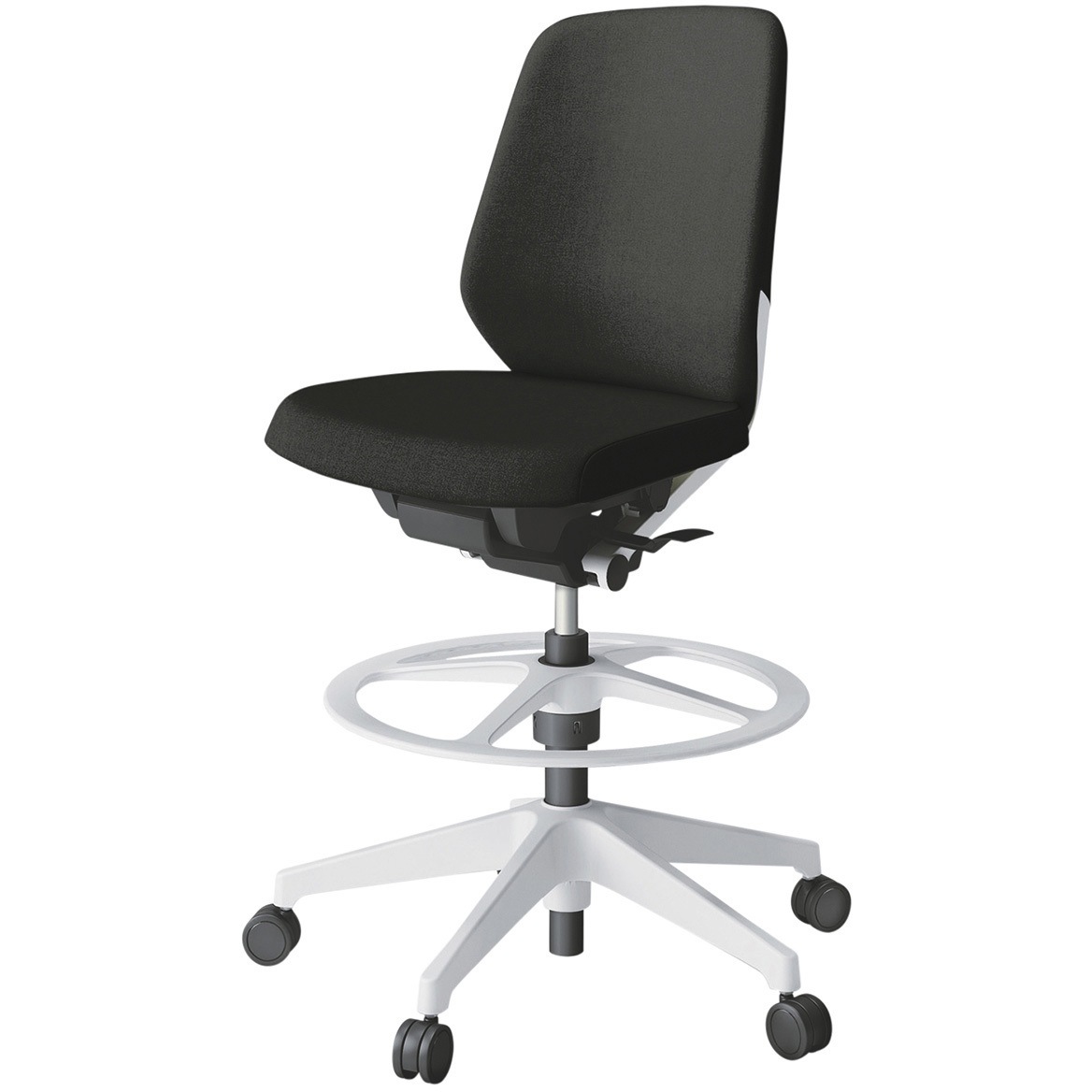 KJ-120SAP-W9T1 ノートチェア ハイポジションタイプ ローバック 肘なし ランバーサポート付 クロスSA 樹脂脚<配送時組立サービス付> 1台 イトーキ 【通販モノタロウ】 53,388円