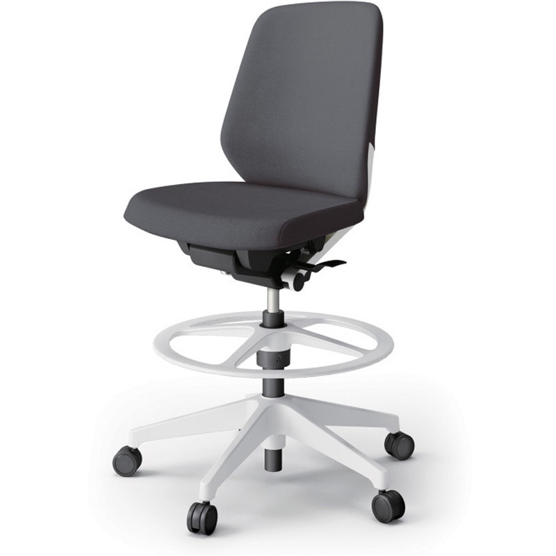 KJ-120SAP-W9T3 ノートチェア ハイポジションタイプ ローバック 肘なし ランバーサポート付 クロスSA 樹脂脚<配送時組立サービス付> 1台 イトーキ 【通販モノタロウ】