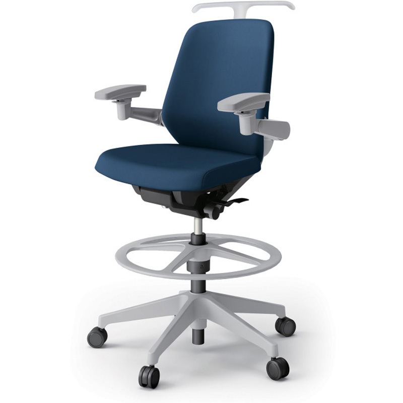 KJ-147PVHP1GNB2 ノートチェア ハイポジションタイプ ローバック 可動肘 ハンガー ランバーサポートなし クロスPV 樹脂脚<配送時組立サービス付> 1台 イトーキ 【通販モノタロウ】