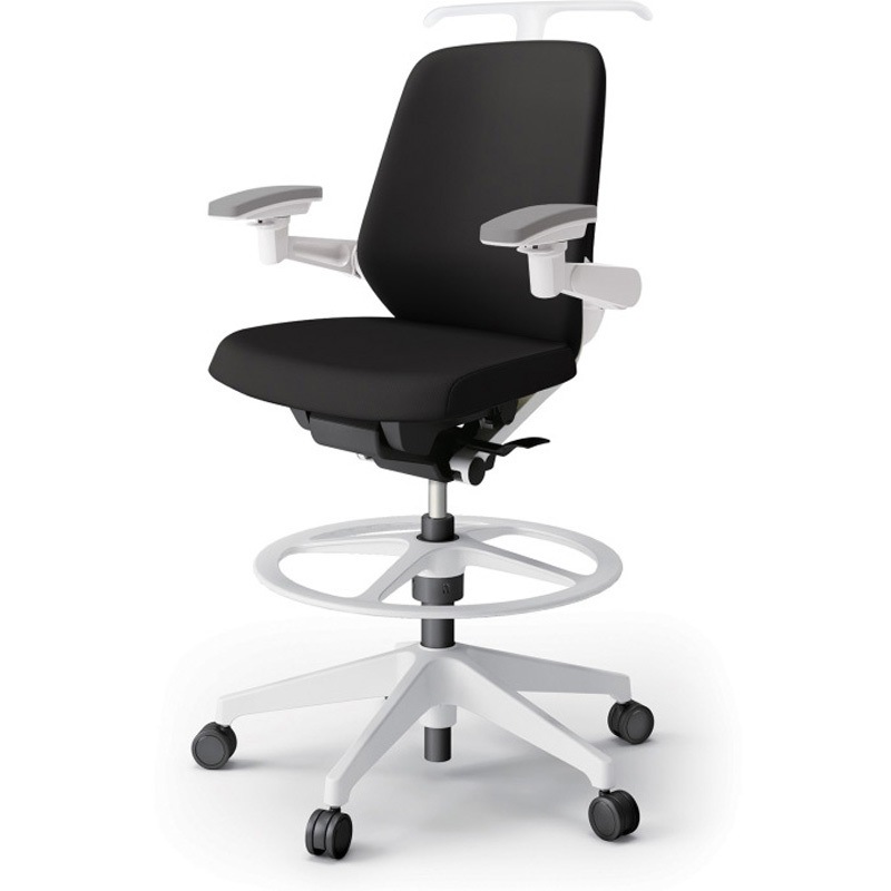 KJ-147PVHP1W9T1 ノートチェア ハイポジションタイプ ローバック 可動肘 ハンガー ランバーサポートなし クロスPV 樹脂脚<配送時組立サービス付> 1台 イトーキ 【通販モノタロウ】