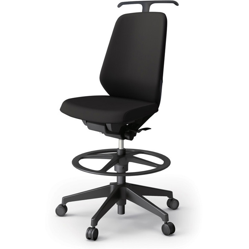 KJ-110PVHP-T1T1 ノートチェア ハイポジションタイプ ハイバック 肘なし ハンガー ランバーサポート付 クロスPV 樹脂脚<配送時組立サービス付> 1台 イトーキ 【通販モノタロウ】 60,390円