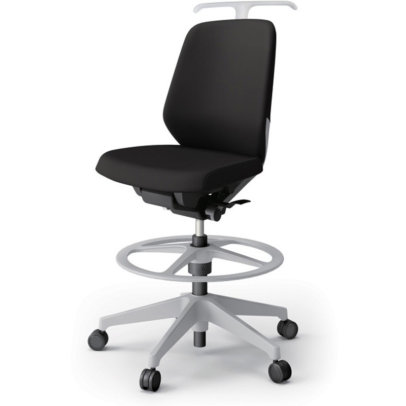 KJ-120PVHP-GNT1 ノートチェア ハイポジションタイプ ローバック 肘なし ハンガー ランバーサポート付 クロスPV 樹脂脚<配送時組立サービス付> 1台 イトーキ 【通販モノタロウ】 58,788円