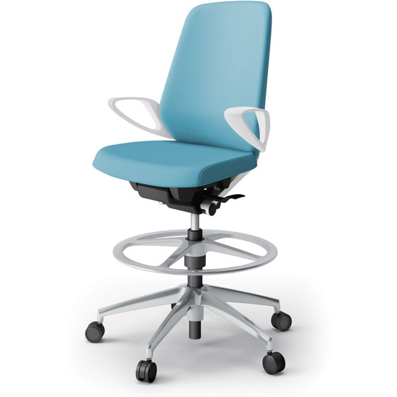 KJ-136DLP-ZWS4 ノートチェア ハイポジションタイプ ハイバック 固定肘 ビニールレザーDL アルミ脚<配送時組立サービス付> 1台 イトーキ 【通販モノタロウ】 71,390円