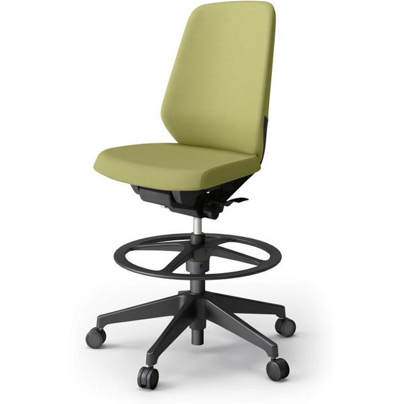 KJ-130DLP-T1L8 ノートチェア ハイポジションタイプ ハイバック 肘なし ビニールレザーDL 樹脂脚<配送時組立サービス付> 1台 イトーキ 【通販モノタロウ】