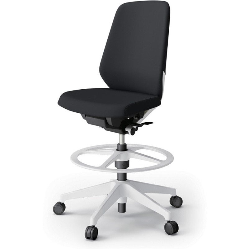 KJ-130DLP-W9T1 ノートチェア ハイポジションタイプ ハイバック 肘なし ビニールレザーDL 樹脂脚<配送時組立サービス付> 1台 イトーキ 【通販モノタロウ】