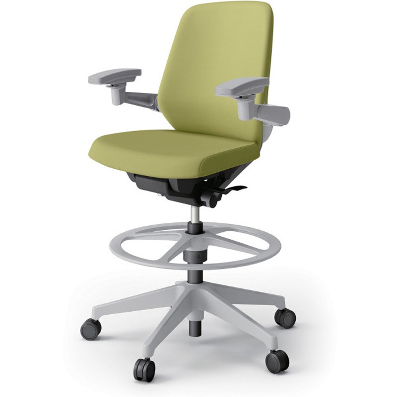 KJ-147DLP1GNL8 ノートチェア ハイポジションタイプ ローバック 可動肘 ビニールレザーDL 樹脂脚<配送時組立サービス付> 1台 イトーキ 【通販モノタロウ】