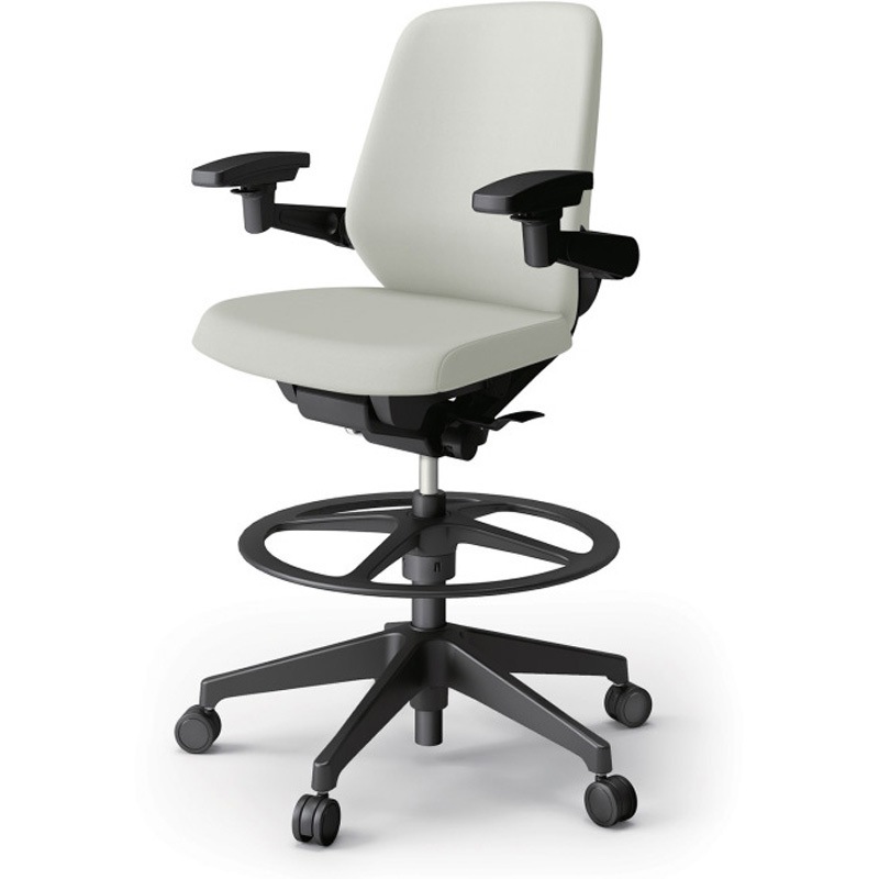 KJ-147DLP1T1C8 ノートチェア ハイポジションタイプ ローバック 可動肘 ビニールレザーDL 樹脂脚<配送時組立サービス付> 1台 イトーキ 【通販モノタロウ】 60,390円