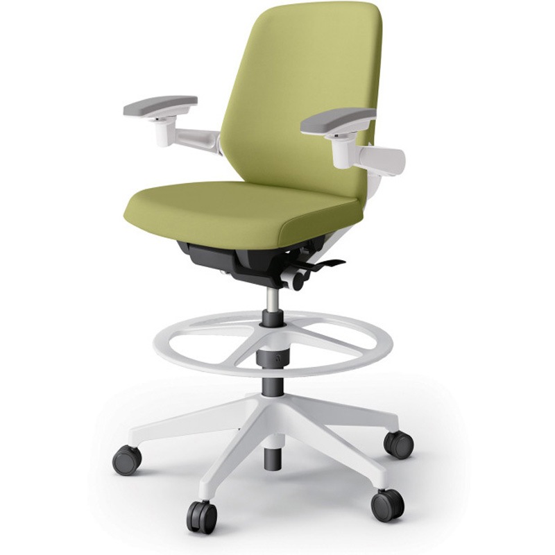 KJ-147DLP1W9L8 ノートチェア ハイポジションタイプ ローバック 可動肘 ビニールレザーDL 樹脂脚<配送時組立サービス付> 1台 イトーキ 【通販モノタロウ】