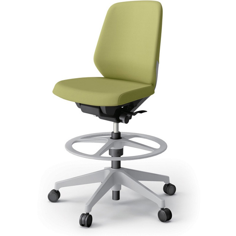 KJ-140DLP-GNL8 ノートチェア ハイポジションタイプ ローバック 肘なし ビニールレザーDL 樹脂脚<配送時組立サービス付> 1台 イトーキ 【通販モノタロウ】