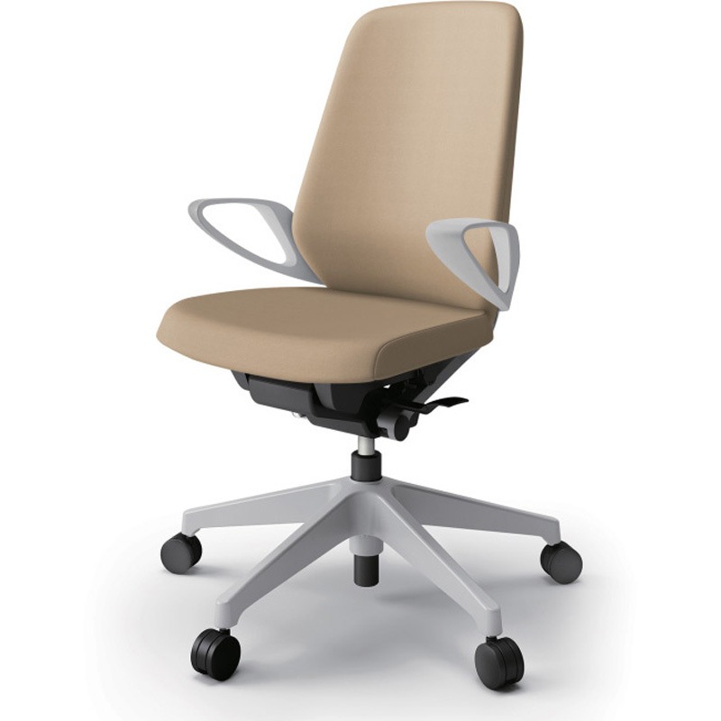 KJ-136DL-GNK6 ノートチェア ハイバック 固定肘 ビニールレザーDL ナイロンキャスター<配送時組立サービス付> 1台 イトーキ 【通販モノタロウ】