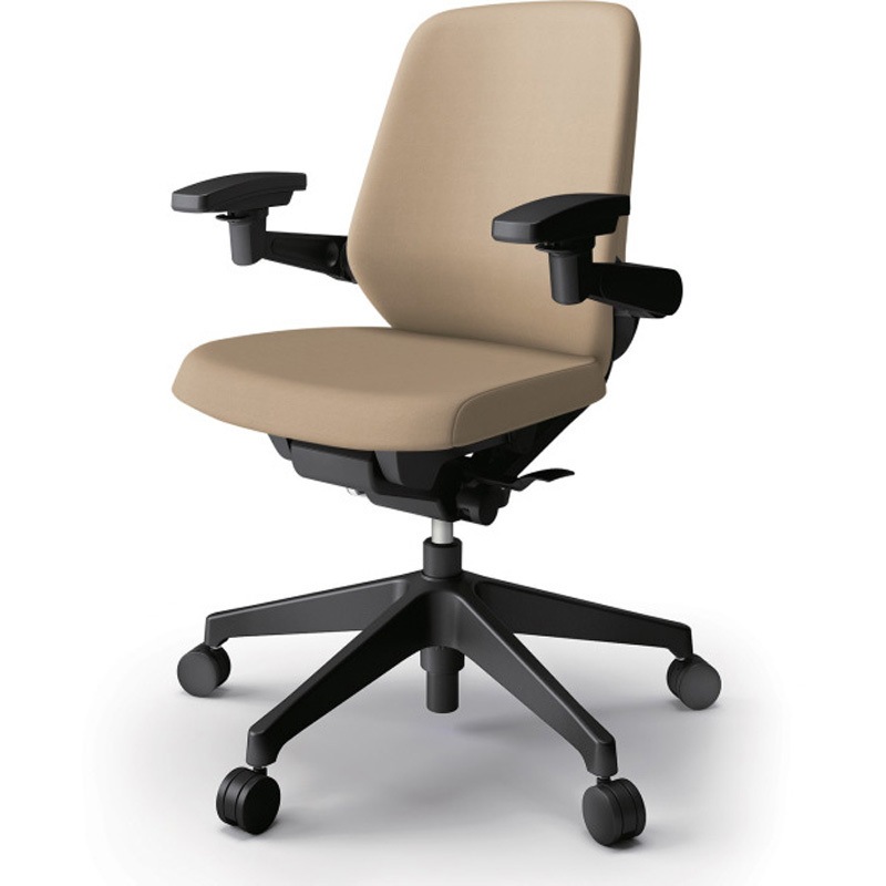 KJ-147DL1T1K6 ノートチェア ローバック 可動肘 ビニールレザーDL ナイロンキャスター<配送時組立サービス付> 1台 イトーキ 【通販モノタロウ】