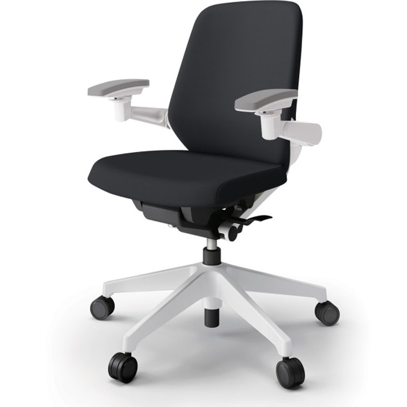 KJ-147DLM1W9T1 ノートチェア ローバック 可動肘 ビニールレザーDL ウレタンキャスター<配送時組立サービス付> 1台 イトーキ 【通販モノタロウ】