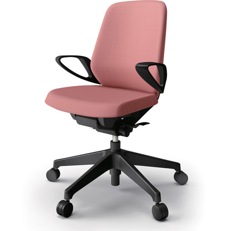 KJ-146DL-T1M6 ノートチェア ローバック 固定肘 ビニールレザーDL ナイロンキャスター<配送時組立サービス付> 1台 イトーキ 【通販モノタロウ】