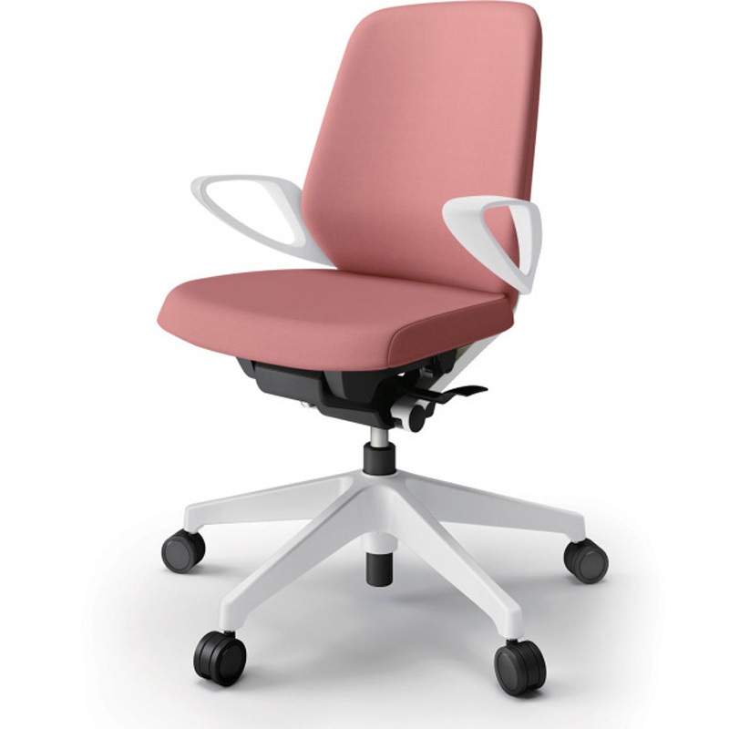 KJ-146DLM-W9M6 ノートチェア ローバック 固定肘 ビニールレザーDL ウレタンキャスター<配送時組立サービス付> 1台 イトーキ 【通販モノタロウ】