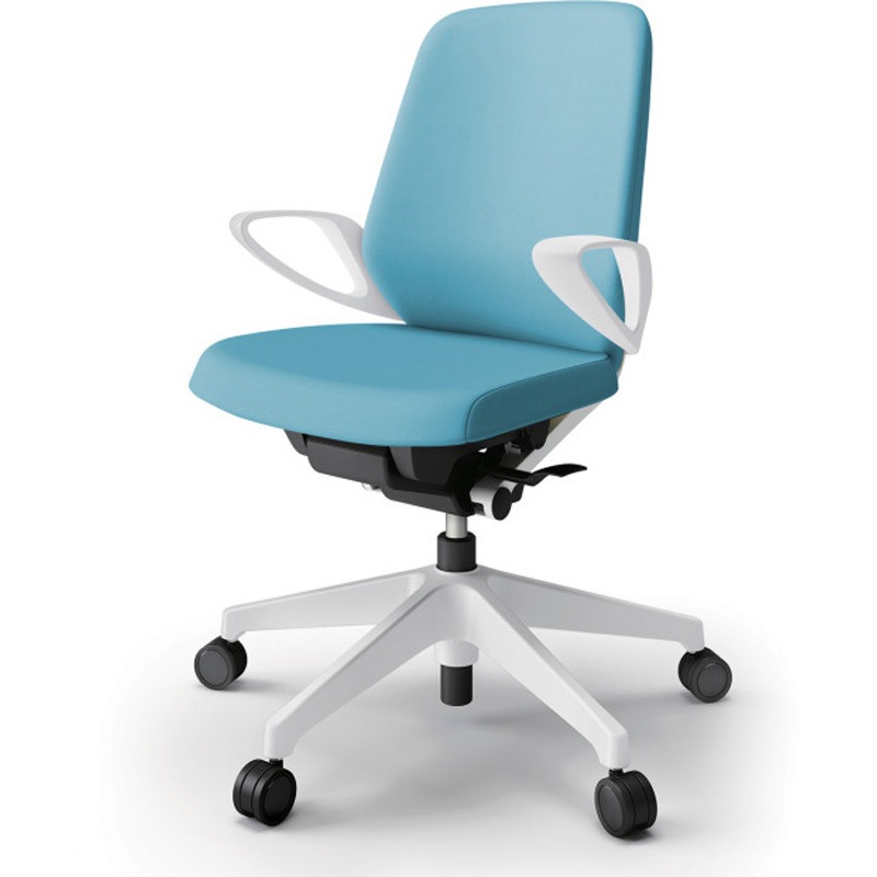 KJ-146DLM-W9S4 ノートチェア ローバック 固定肘 ビニールレザーDL ウレタンキャスター<配送時組立サービス付> 1台 イトーキ 【通販モノタロウ】