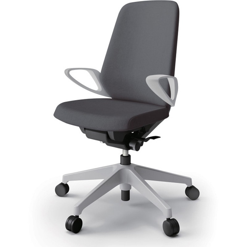 KJ-136SAM-GNT3 ノートチェア ハイバック 固定肘 ランバーサポートなし クロスSA ウレタンキャスター<配送時組立サービス付> 1台 イトーキ 【通販モノタロウ】