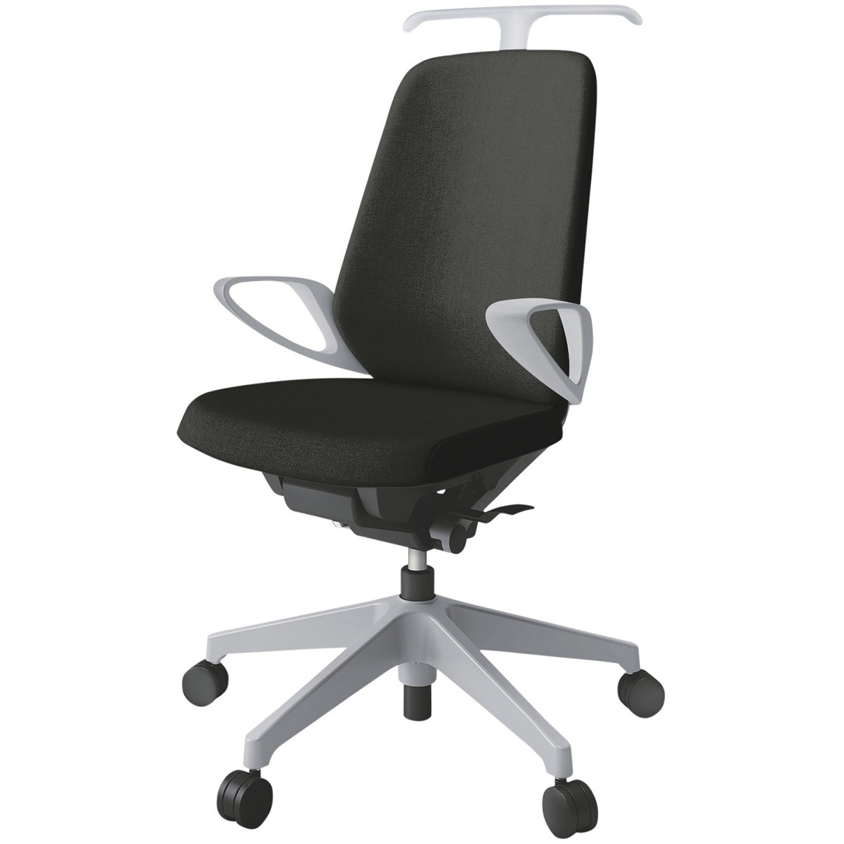 KJ-136SAH-GNT1 ノートチェア ハイバック 固定肘 ハンガー ランバーサポートなし クロスSA ナイロンキャスター<配送時組立サービス付> 1台 イトーキ 【通販モノタロウ】