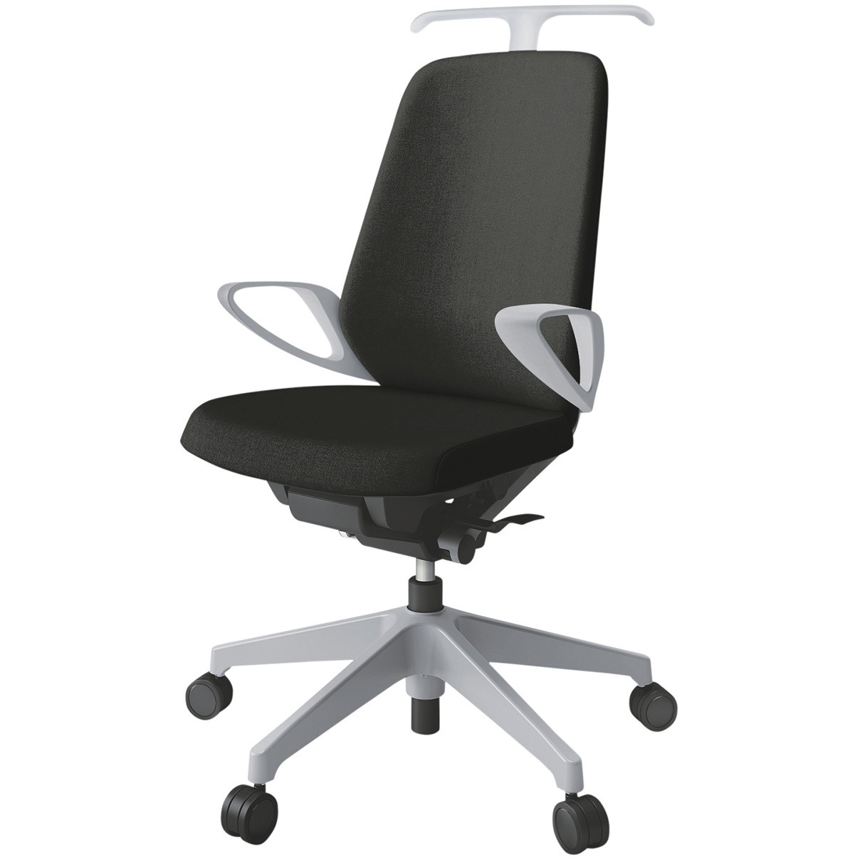 KJ-136SAHM-GNT1 ノートチェア ハイバック 固定肘 ハンガー ランバーサポートなし クロスSA ウレタンキャスター<配送時組立サービス付> 1台 イトーキ 【通販モノタロウ】