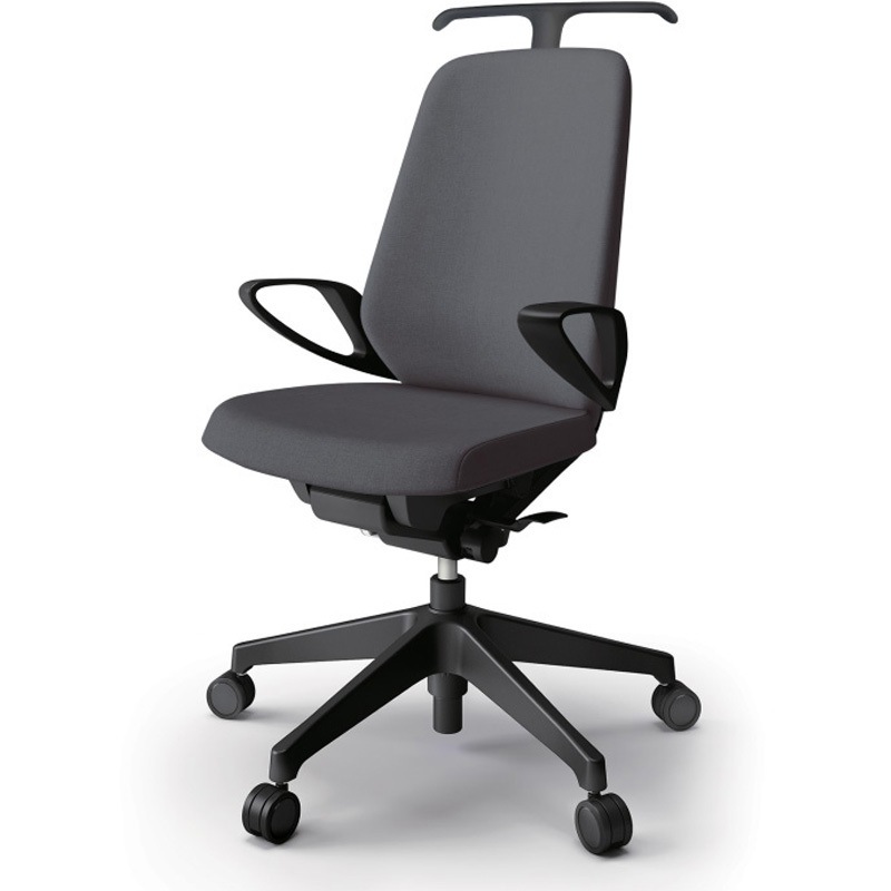 KJ-136SAHM-T1T3 ノートチェア ハイバック 固定肘 ハンガー ランバーサポートなし クロスSA ウレタンキャスター<配送時組立サービス付> 1台 イトーキ 【通販モノタロウ】