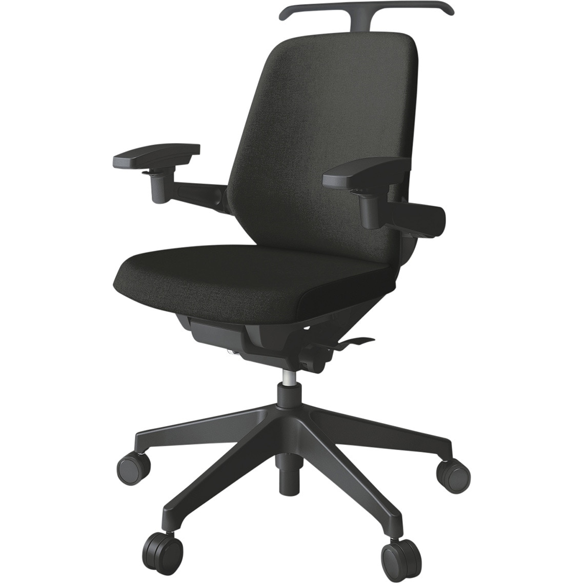 KJ-147SAHM1T1T1 ノートチェア ローバック 可動肘 ハンガー ランバーサポートなし クロスSA ウレタンキャスター<配送時組立サービス付> 1台 イトーキ 【通販モノタロウ】