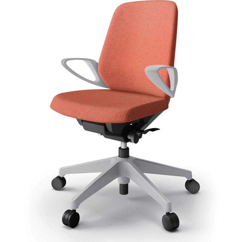 KJ-146SA-GND4 ノートチェア ローバック 固定肘 ランバーサポートなし クロスSA ナイロンキャスター<配送時組立サービス付> 1台 イトーキ 【通販モノタロウ】