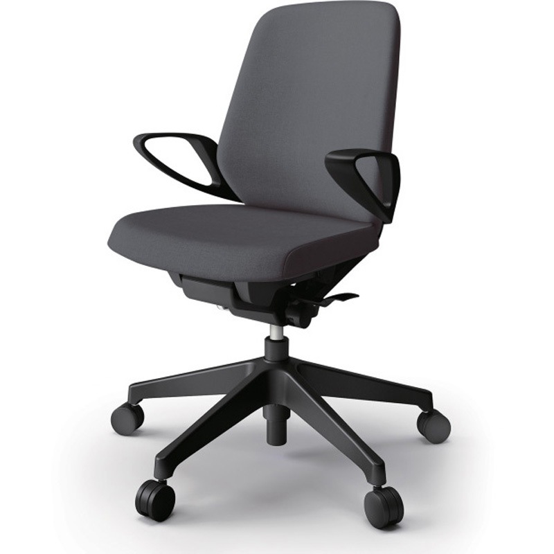 KJ-146SA-T1T3 ノートチェア ローバック 固定肘 ランバーサポートなし クロスSA ナイロンキャスター<配送時組立サービス付> 1台 イトーキ 【通販モノタロウ】