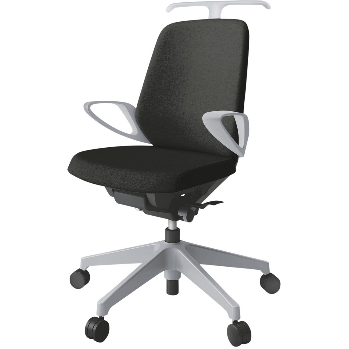 KJ-146SAH-GNT1 ノートチェア ローバック 固定肘 ハンガー ランバーサポートなし クロスSA ナイロンキャスター<配送時組立サービス付> 1台 イトーキ 【通販モノタロウ】