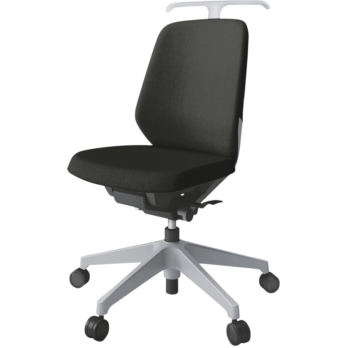 KJ-140SAHM-GNT1 ノートチェア ローバック 肘なし ハンガー ランバーサポートなし クロスSA ウレタンキャスター<配送時組立サービス付> 1台 イトーキ 【通販モノタロウ】