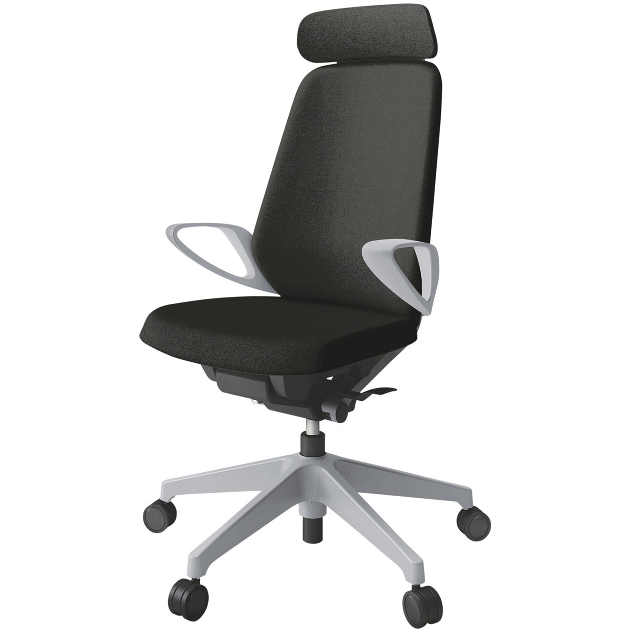 KJ-116SAEM-GNT1 ノートチェア エクストラハイバック 固定肘 ランバーサポート付 クロスSA ウレタンキャスター<配送時組立サービス付> 1台 イトーキ 【通販モノタロウ】