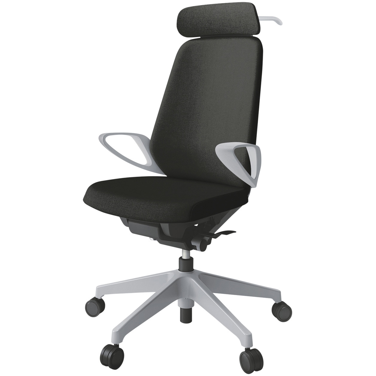 KJ-116SAXM-GNT1 ノートチェア エクストラハイバック 固定肘 ハンガー ランバーサポート付 クロスSA ウレタンキャスター<配送時組立サービス付> 1台 イトーキ 【通販モノタロウ】