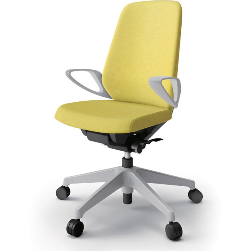 KJ-116SA-GNU6 ノートチェア ハイバック 固定肘 ランバーサポート付 クロスSA ナイロンキャスター<配送時組立サービス付> 1台 イトーキ 【通販モノタロウ】