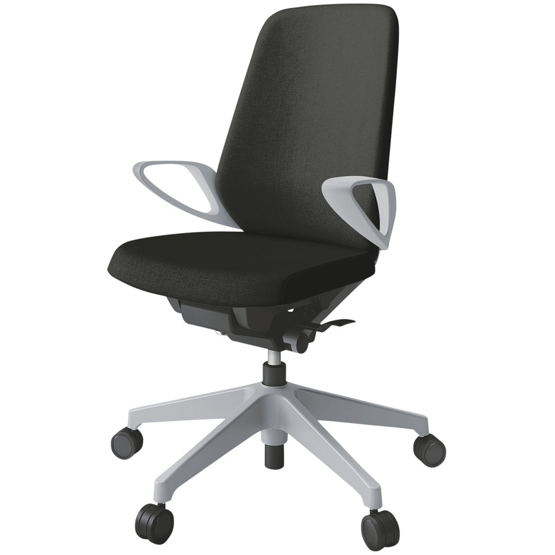 KJ-116SAM-GNT1 ノートチェア ハイバック 固定肘 ランバーサポート付 クロスSA ウレタンキャスター<配送時組立サービス付> 1台 イトーキ 【通販モノタロウ】