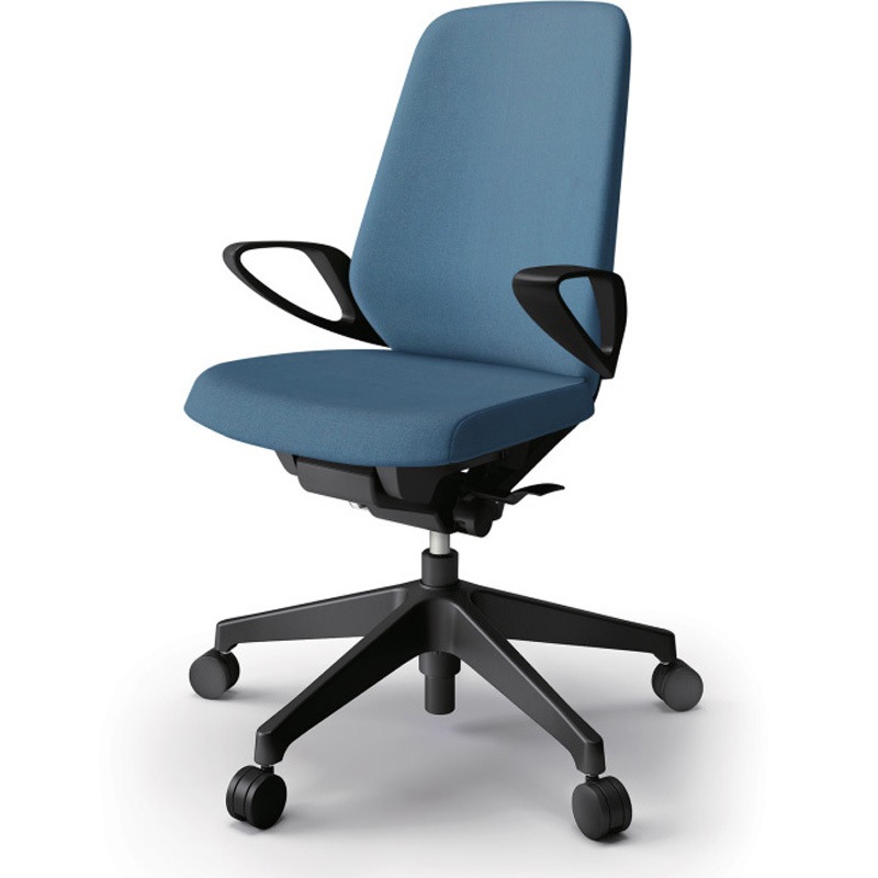 KJ-116SAM-T1B4 ノートチェア ハイバック 固定肘 ランバーサポート付 クロスSA ウレタンキャスター<配送時組立サービス付> 1台 イトーキ 【通販モノタロウ】