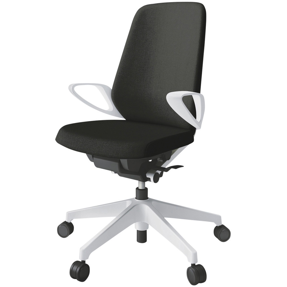 KJ-116SAM-W9T1 ノートチェア ハイバック 固定肘 ランバーサポート付 クロスSA ウレタンキャスター<配送時組立サービス付> 1台 イトーキ 【通販モノタロウ】