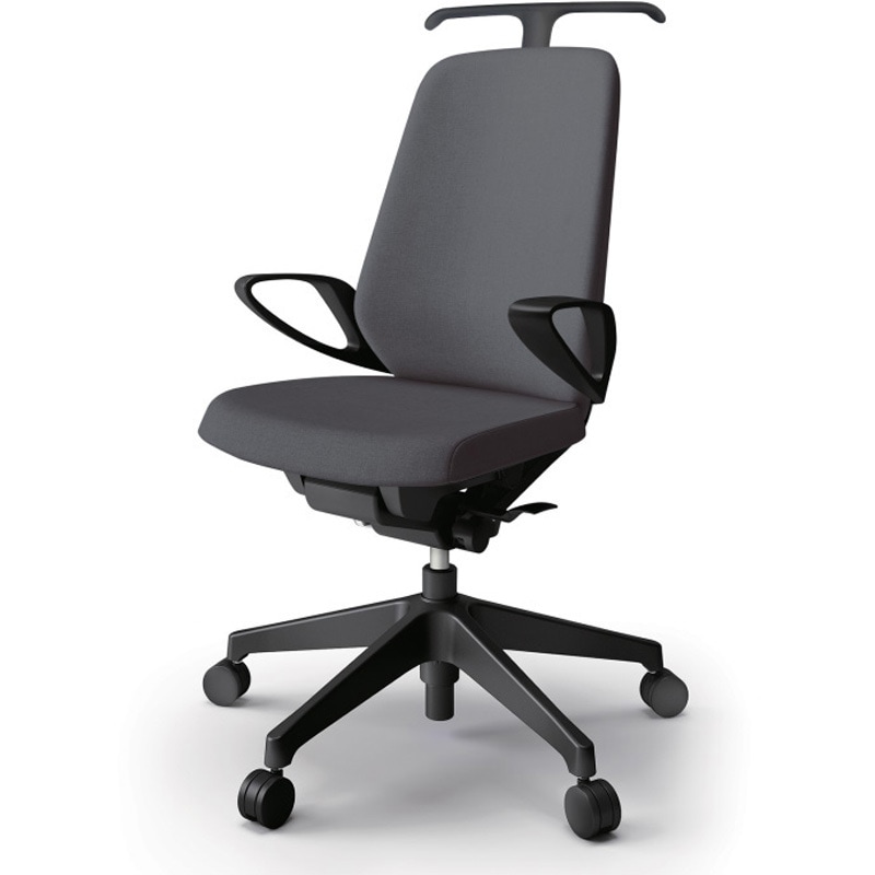 KJ-116SAH-T1T3 ノートチェア ハイバック 固定肘 ハンガー ランバーサポート付 クロスSA ナイロンキャスター<配送時組立サービス付> 1台 イトーキ 【通販モノタロウ】