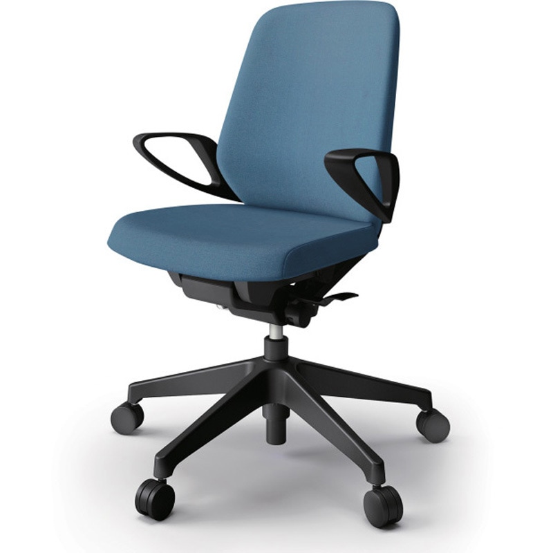 KJ-126SA-T1B4 ノートチェア ローバック 固定肘 ランバーサポート付 クロスSA ナイロンキャスター<配送時組立サービス付> 1台 イトーキ 【通販モノタロウ】