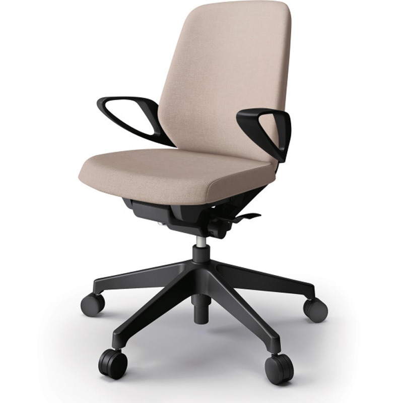 KJ-126SA-T1F6 ノートチェア ローバック 固定肘 ランバーサポート付 クロスSA ナイロンキャスター<配送時組立サービス付> 1台 イトーキ 【通販モノタロウ】