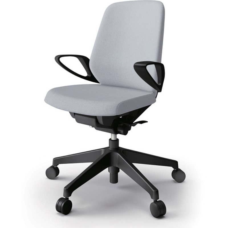 KJ-126SAM-T1T7 ノートチェア ローバック 固定肘 ランバーサポート付 クロスSA ウレタンキャスター<配送時組立サービス付> 1台 イトーキ 【通販モノタロウ】