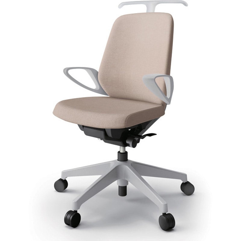 KJ-126SAH-GNF6 ノートチェア ローバック 固定肘 ハンガー ランバーサポート付 クロスSA ナイロンキャスター<配送時組立サービス付> 1台 イトーキ 【通販モノタロウ】