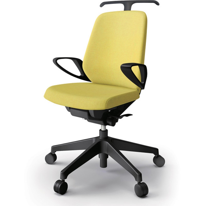 KJ-126SAH-T1U6 ノートチェア ローバック 固定肘 ハンガー ランバーサポート付 クロスSA ナイロンキャスター<配送時組立サービス付> 1台 イトーキ 【通販モノタロウ】