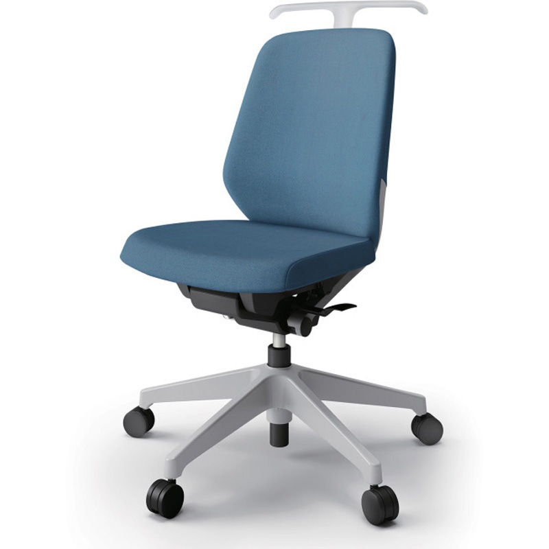 KJ-120SAH-GNB4 ノートチェア ローバック 肘なし ハンガー ランバーサポート付 クロスSA ナイロンキャスター<配送時組立サービス付> 1台 イトーキ 【通販モノタロウ】