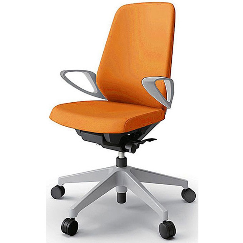 KJ-136PV-GND3 ノートチェア ハイバック 固定肘 ランバーサポートなし クロスPV ナイロンキャスター<配送時組立サービス付> 1台 イトーキ 【通販モノタロウ】