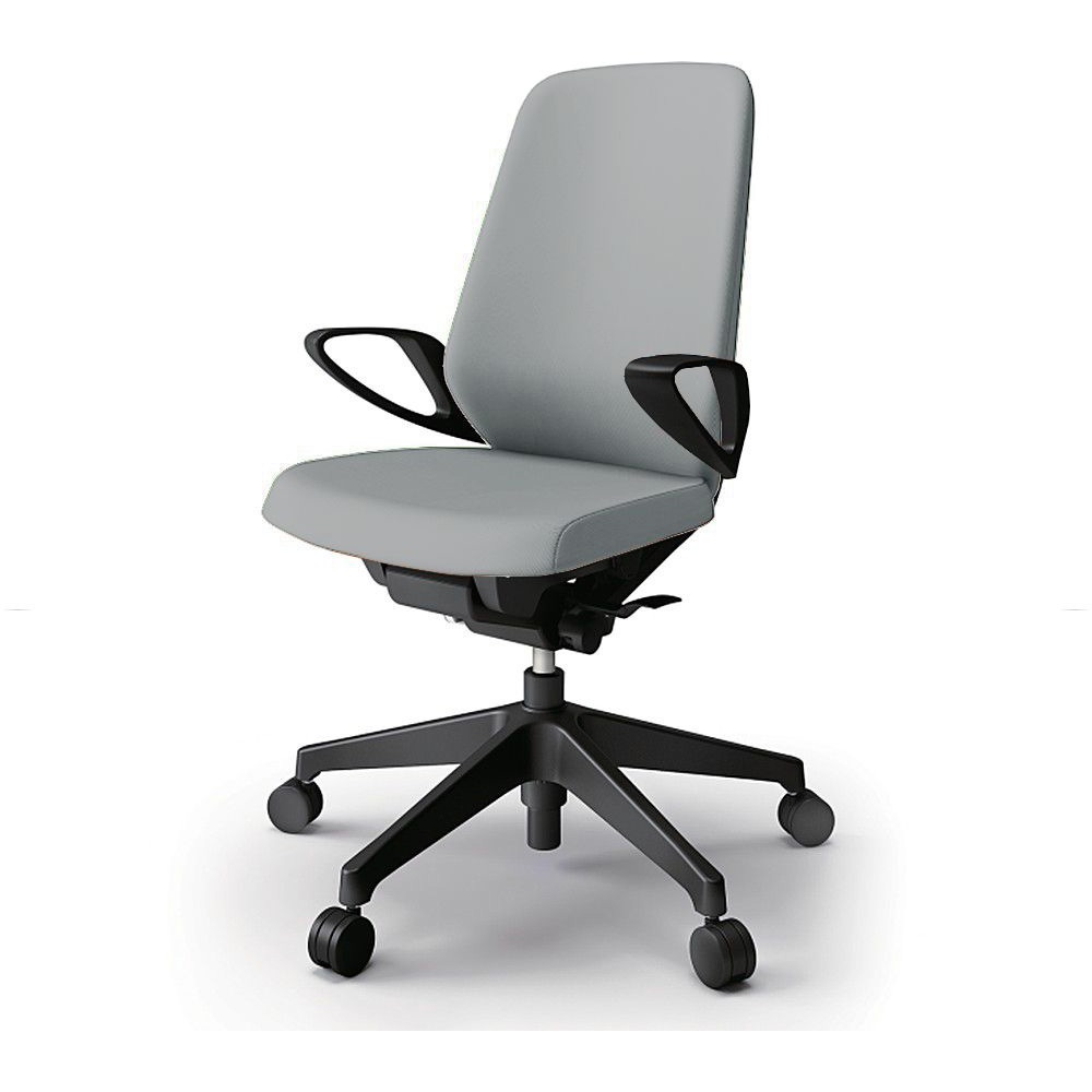 KJ-136PV-T1W6 ノートチェア ハイバック 固定肘 ランバーサポートなし クロスPV ナイロンキャスター<配送時組立サービス付> 1台 イトーキ 【通販モノタロウ】