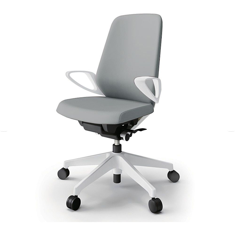 KJ-136PVM-W9W6 ノートチェア ハイバック 固定肘 ランバーサポートなし クロスPV ウレタンキャスター<配送時組立サービス付> 1台 イトーキ 【通販モノタロウ】