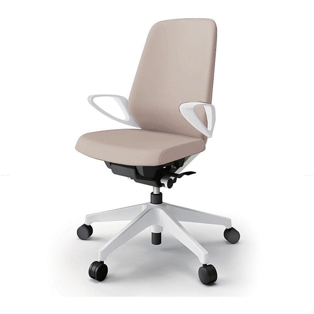 KJ-136PVM-W9Y3 ノートチェア ハイバック 固定肘 ランバーサポートなし クロスPV ウレタンキャスター<配送時組立サービス付> 1台 イトーキ 【通販モノタロウ】