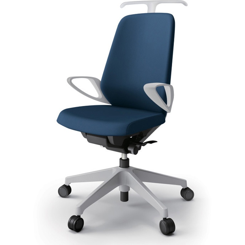 KJ-136PVHM-GNB2 ノートチェア ハイバック 固定肘 ハンガー ランバーサポートなし クロスPV ウレタンキャスター<配送時組立サービス付> 1台 イトーキ 【通販モノタロウ】