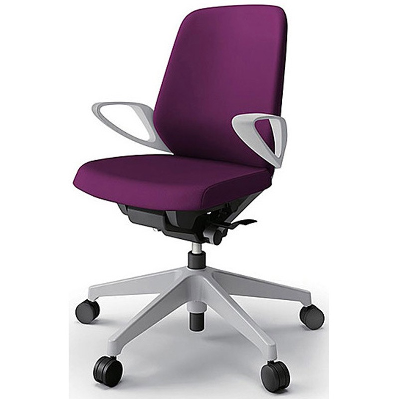 KJ-126PV-GNX7 ノートチェア ローバック 固定肘 ランバーサポート付 クロスPV ナイロンキャスター<配送時組立サービス付> 1台 イトーキ 【通販モノタロウ】