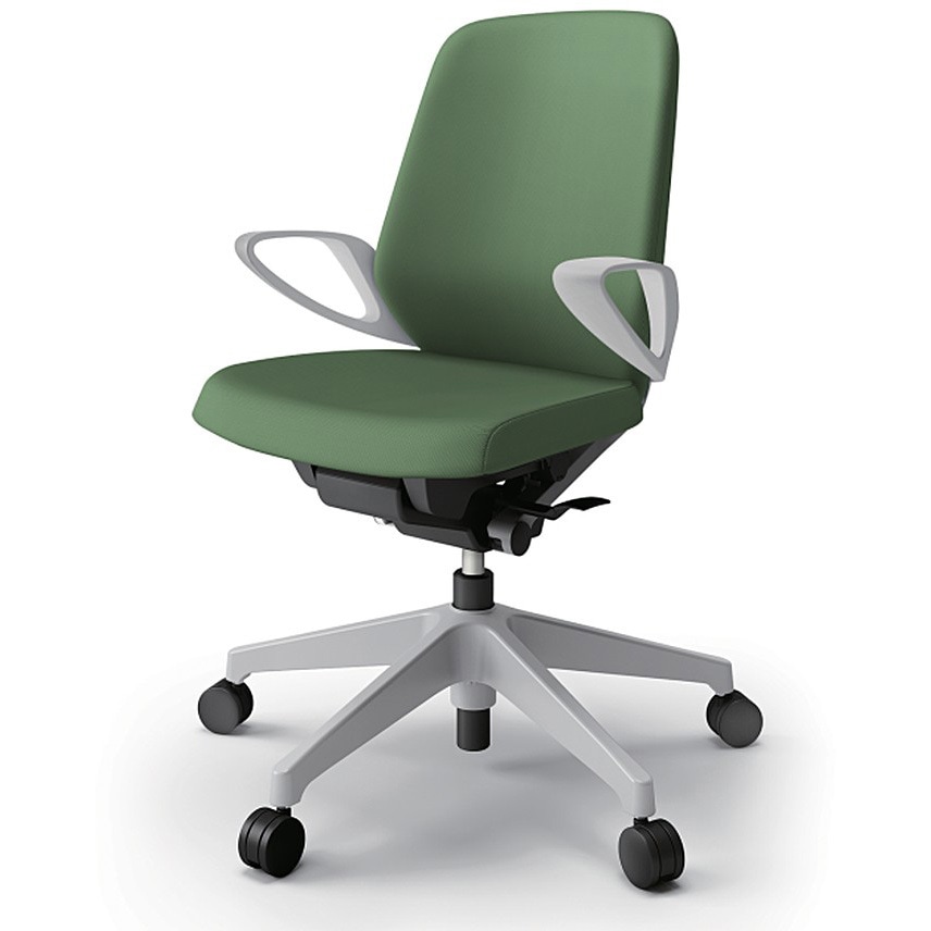 KJ-146PVM-GNQ2 ノートチェア ローバック 固定肘 ランバーサポートなし クロスPV ウレタンキャスター<配送時組立サービス付> 1台 イトーキ 【通販モノタロウ】 44,837円