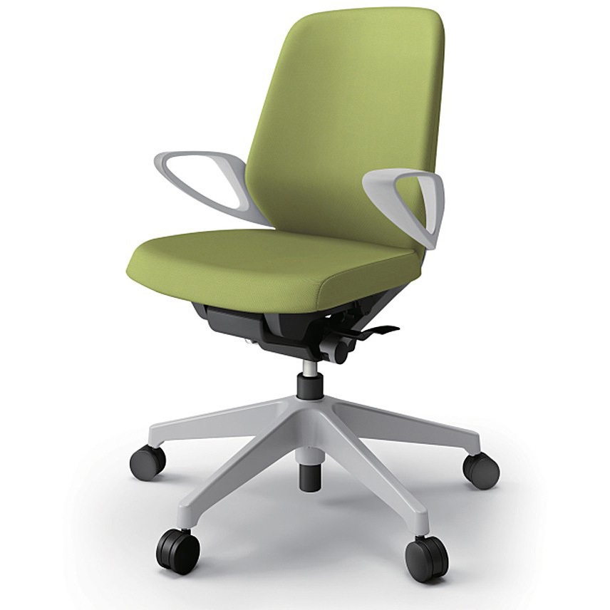 KJ-146PVM-GNQ6 ノートチェア ローバック 固定肘 ランバーサポートなし クロスPV ウレタンキャスター<配送時組立サービス付> 1台 イトーキ 【通販モノタロウ】